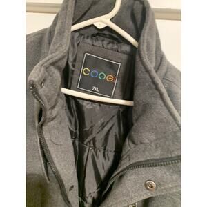 Coogi 2XL Men’s Gray Winter Coat Full Zip - Fast Shipping!
